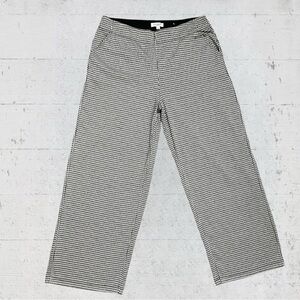 Max Studio Houndstooth Check Wide Leg Pull On Career Office Pants Size XL